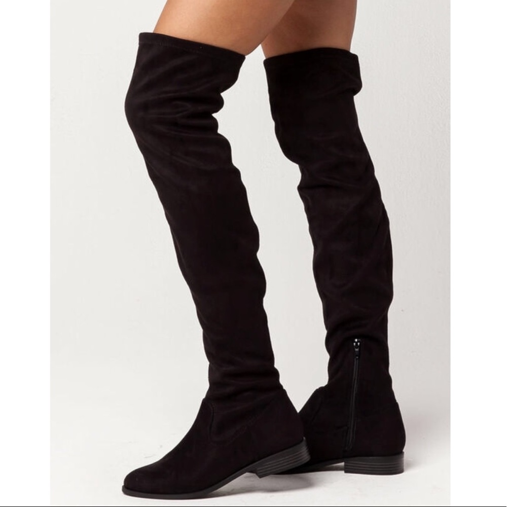 Black Over The Knee Boots